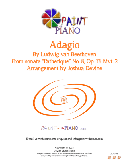 Adagio from sonata "Pathetique" (easy piano) (arr. Joshua Devine)