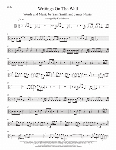 Writing's On The Wall from the film SPECTRE (arr. Kevin Busse)