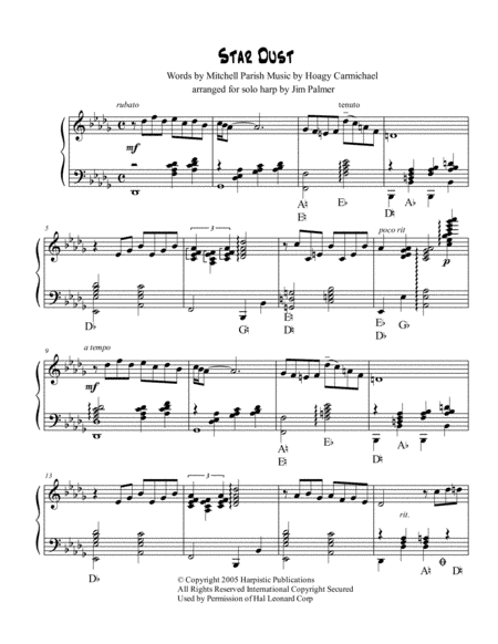 Stardust (arr. Jim Palmer)