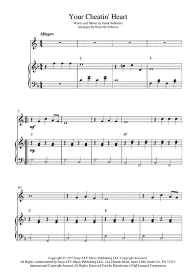 Your Cheatin' Heart (arr. Kaiserin Rebecca)