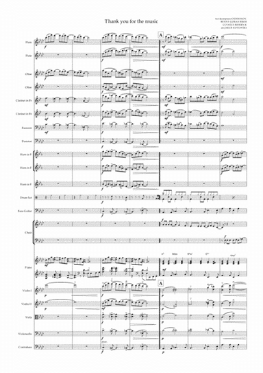 Thank You For The Music (arr. Jakub Kotowski)