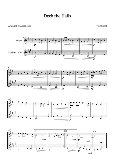 Deck the Halls (arr. André Nusa)