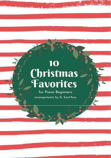 10 Christmas Favorites for Piano Beginners - Easy Piano (arr. Gisele Sant'Ana)