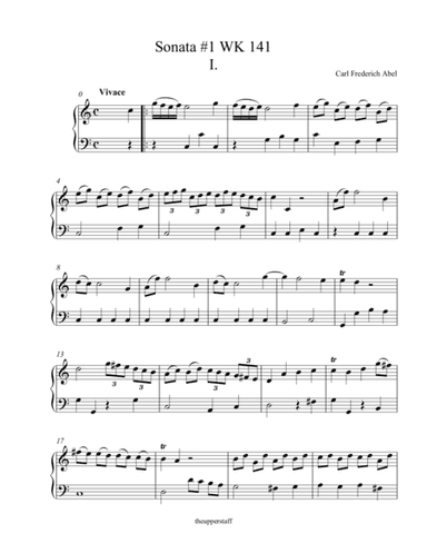 Sonata for Harpsichord #1 WK 141 (arr. Nick Lacanski)