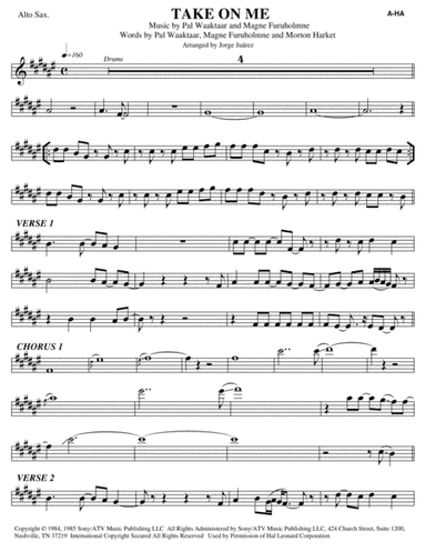 Take On Me (arr. Jorge Juárez)