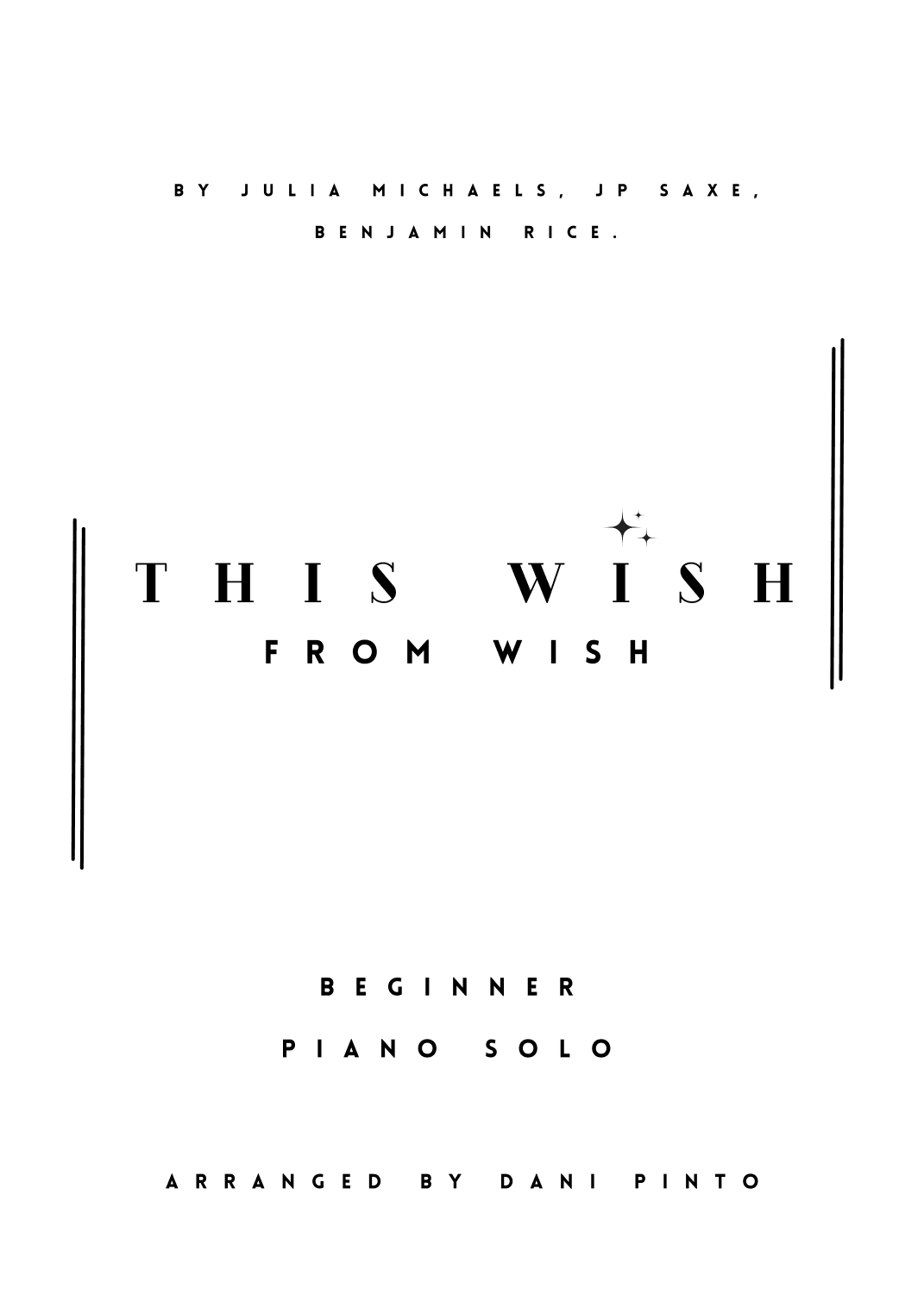 This Wish (arr. D. Y. Pinto)