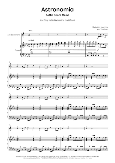 Astronomia (arr. Tim Curd)