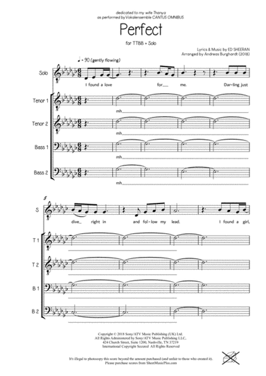 Perfect (arr. Andreas Burghardt)