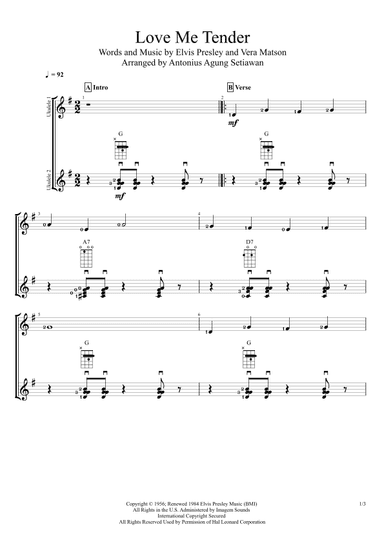 Love Me Tender (arr. Antonius Agung Setiawan)