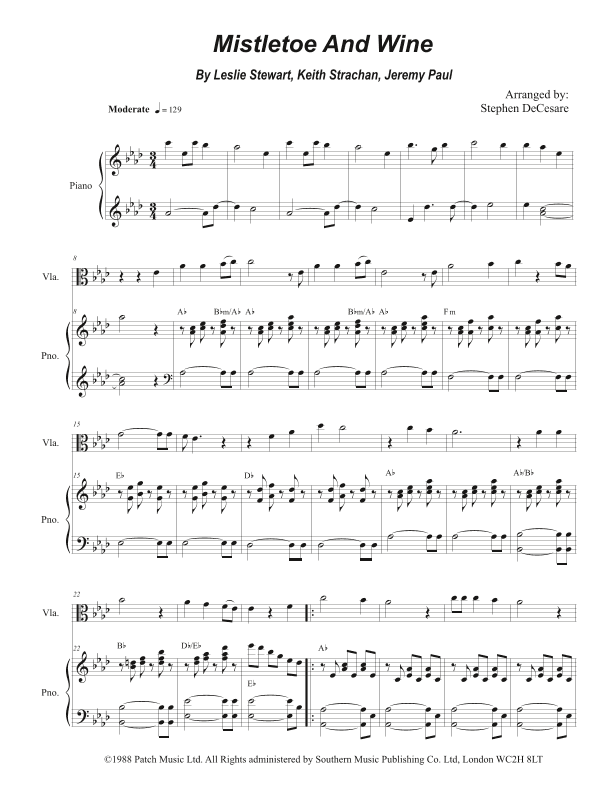 Mistletoe And Wine (arr. Stephen DeCesare)