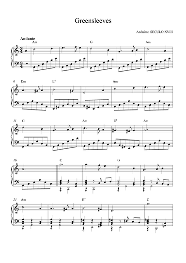 Greensleeves (arr. Alex Nunes Rodrigues)