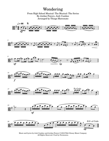 Wondering (arr. Thiago Marconato)
