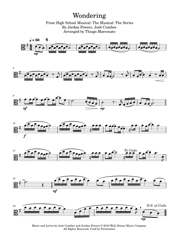 Wondering (arr. Thiago Marconato)