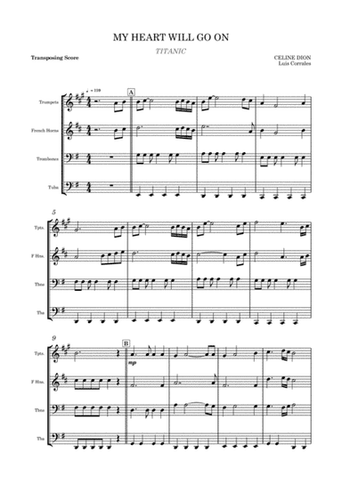 My Heart Will Go On (Love Theme from Titanic) (arr. Luis Corales)