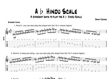 Ab Hindu Scale (4 Ways to Play)