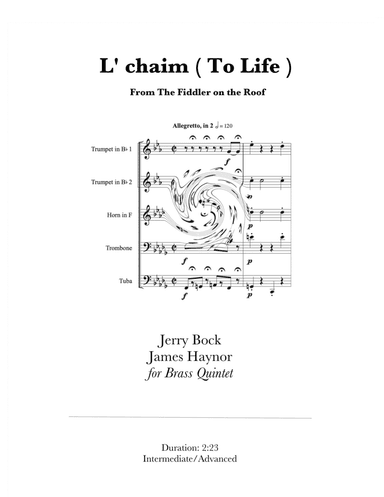 L'chaim (arr. James Haynor)