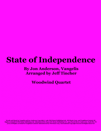 State Of Independence (arr. Jeff Tincher)