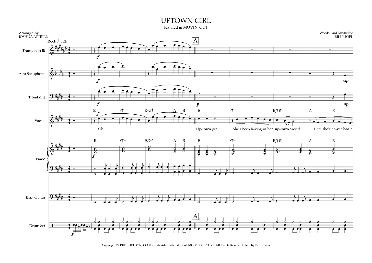 Uptown Girl (arr. Joshua Attrill)