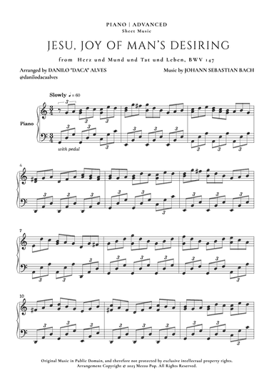 Jesu, Joy of Man's Desiring (arr. Danilo "Daca" Alves)