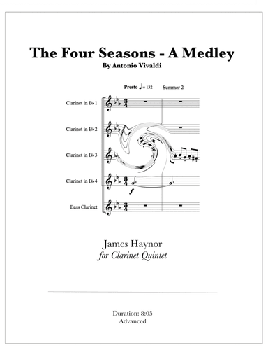 The Four Seasons - A Medley for Clarinet Quintet (arr. James Haynor)