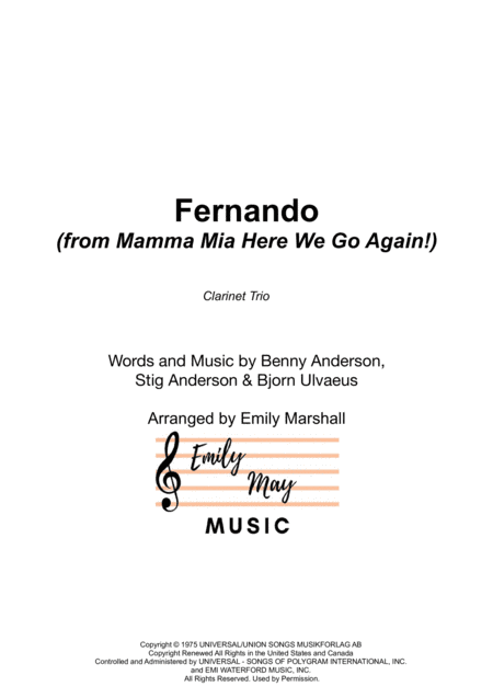 Fernando (arr. Emily Marshall)