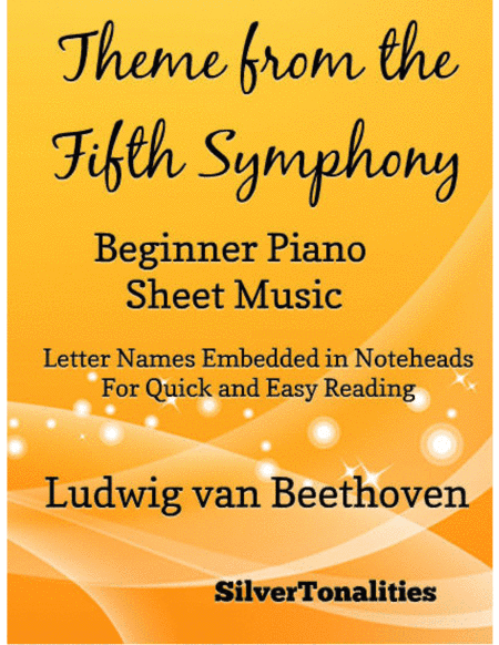 Theme from the Fifth Symphony Beginner Piano Sheet Music (arr. SilverTonalities)