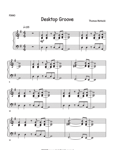 Desktop Grove for big band piano