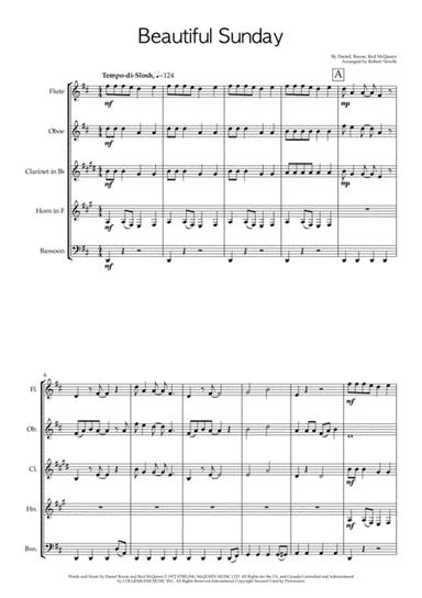 Beautiful Sunday (arr. Robert Newth)