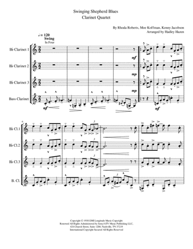 The Swingin' Shepherd Blues (arr. Hadley Hazen)