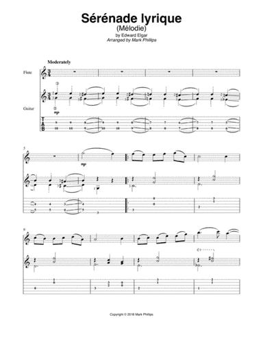 Sérénade lyrique (arr. Mark Phillips)