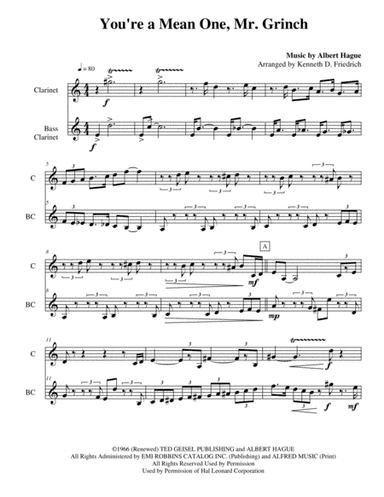 You're A Mean One, Mr. Grinch (arr. Kenneth D. Friedrich)
