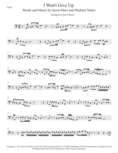 I Won't Give Up (arr. Kevin Busse)