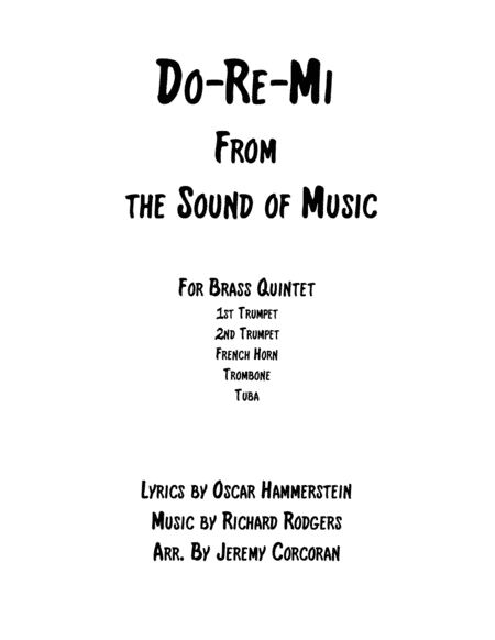 Do-Re-Mi (arr. Jeremy Corcoran)