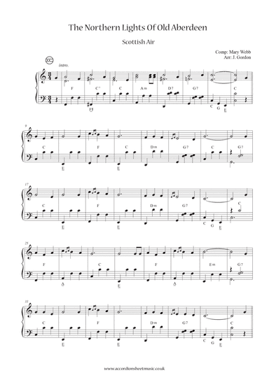 The Northern Lights Of Old Aberdeen (arr. Julia Gordon)