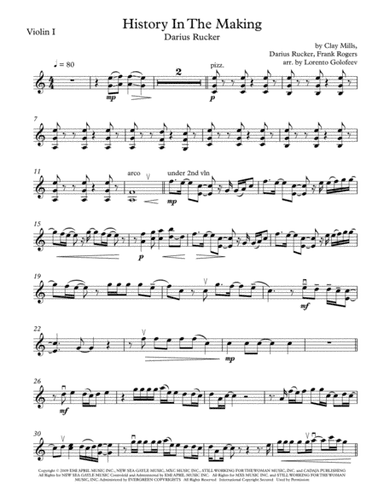 History In The Making (arr. Lorento Golofeev)