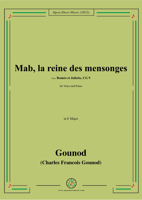 Gounod-Mab,la reine des mensonges,from 'Roméo et Juliette,CG 9'CG 9 (arr. OSM Press)