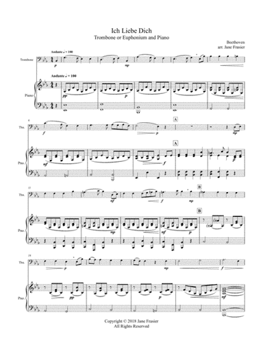Ich Liebe Dich (arr. Jane Frasier)