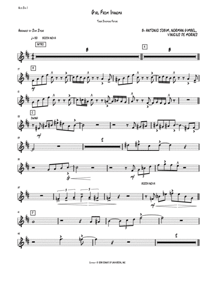 The Girl From Ipanema (Garota De Ipanema) (arr. Samantha Spear)