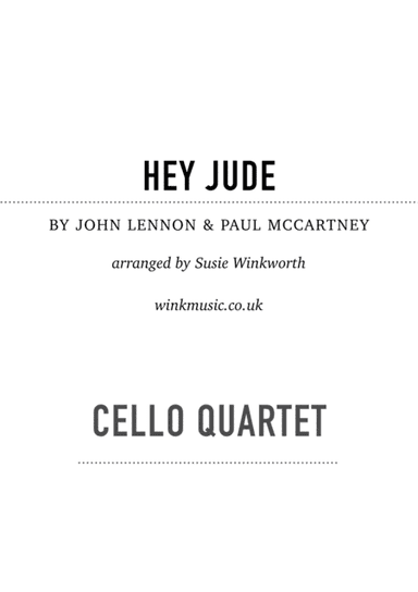 Hey Jude (arr. Susie Winkworth winkmusic.co.uk)
