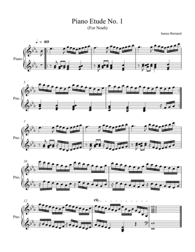 Piano Etude No. 1 in Eb Major, Op. 23 - "For Noah"