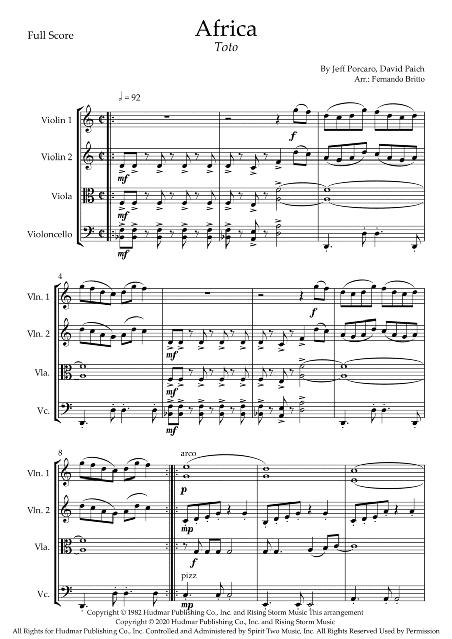 Africa (arr. Fernando Britto)