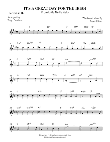 It's A Great Day For The Irish (arr. Tiago Cordeiro)