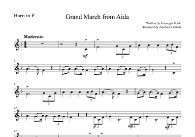 Grand March from Aida (arr. Zachary Corbett)