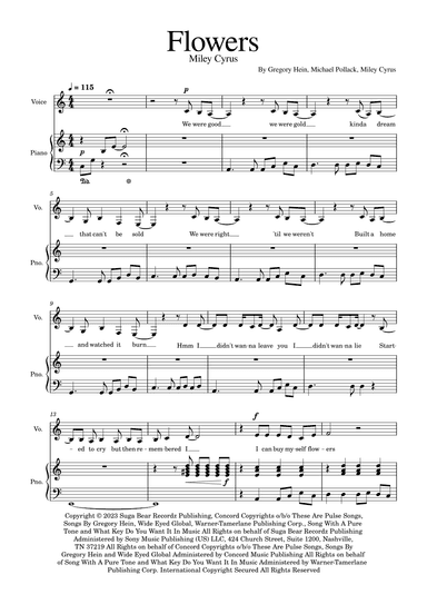 Flowers (arr. Golden Skull Editions)