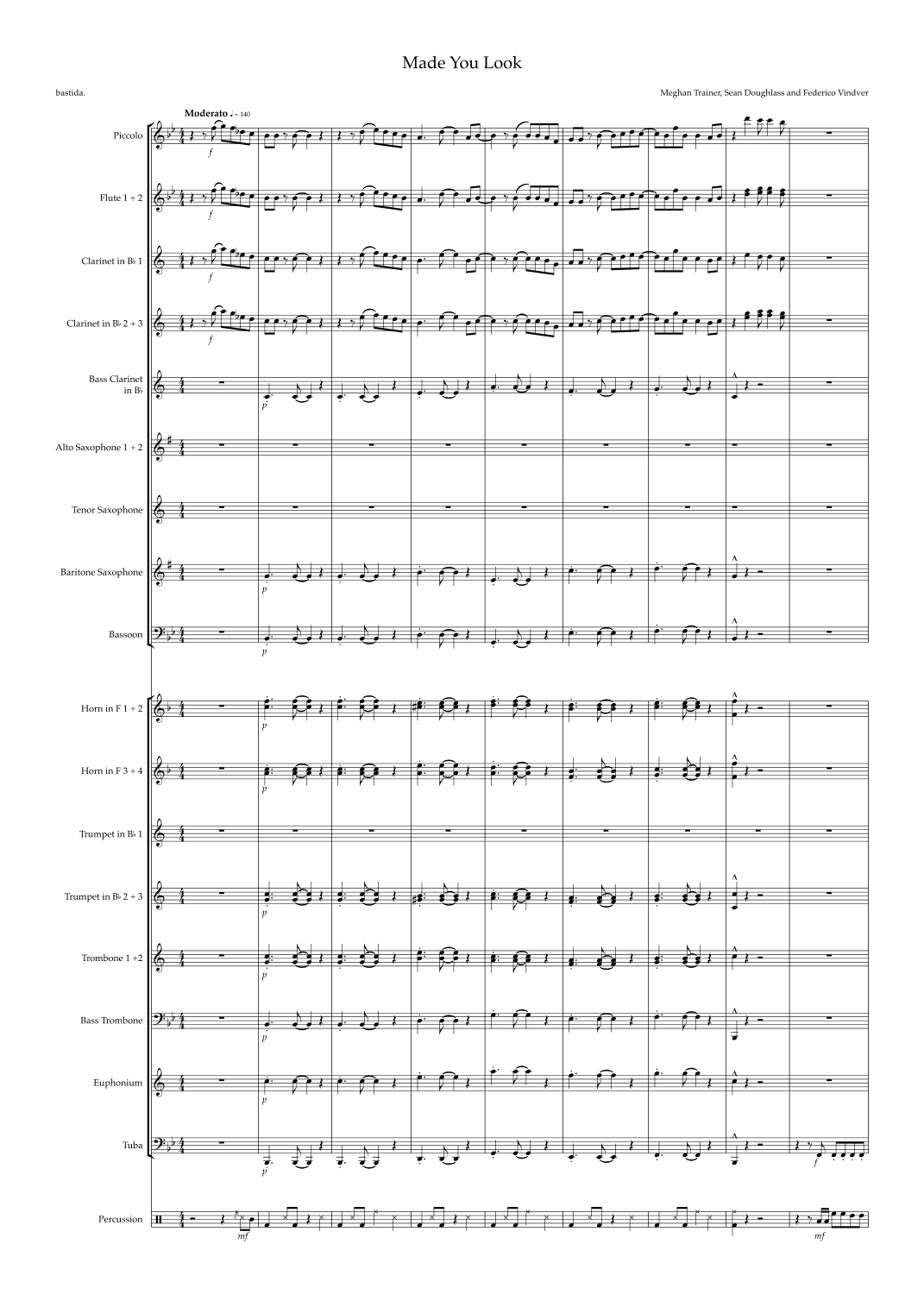 Made You Look (arr. bastida.)