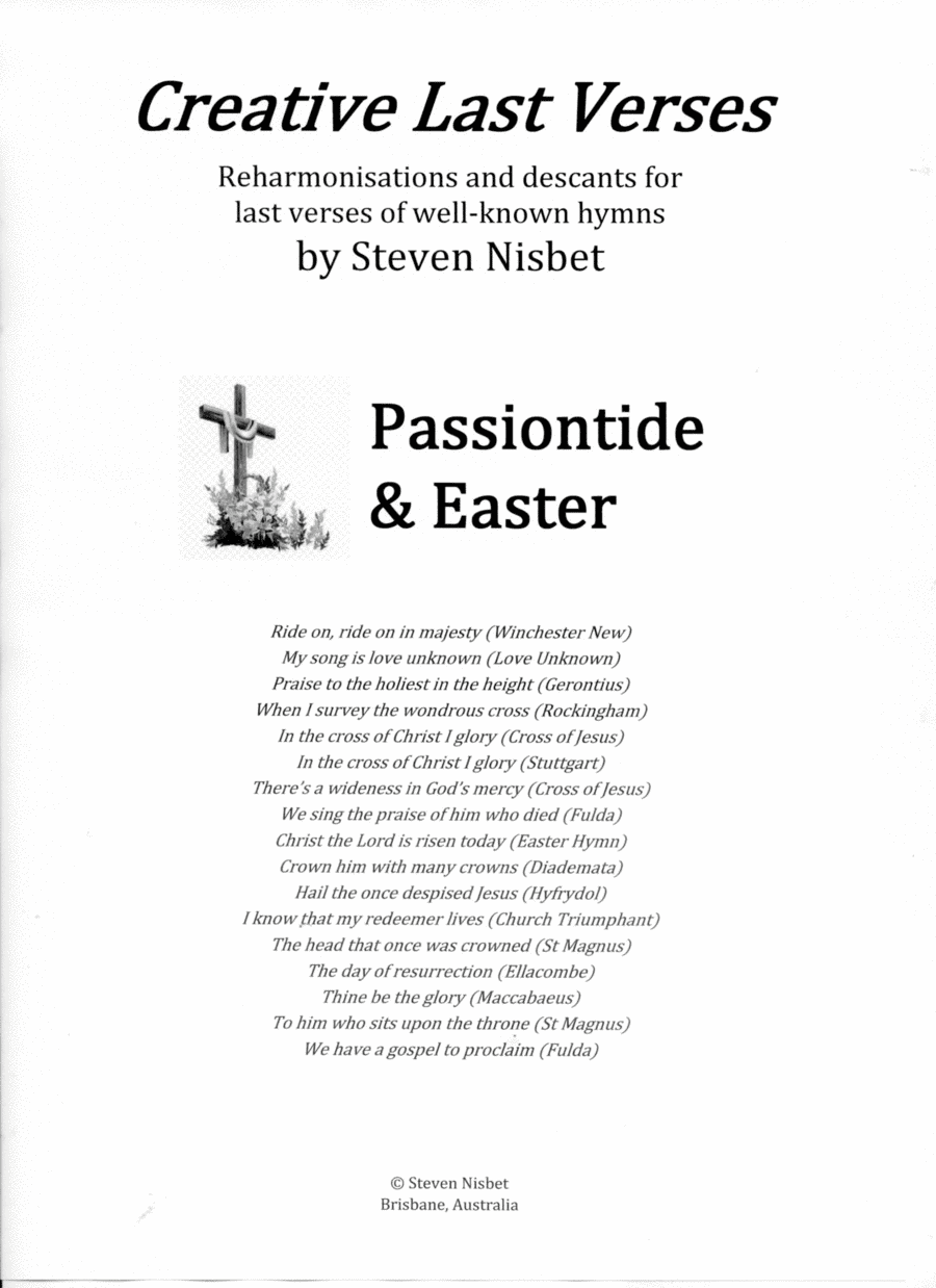 Creative Last Verses Booklet 2 for Passiontide & Easter