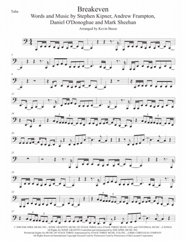 Breakeven (arr. Kevin Busse)