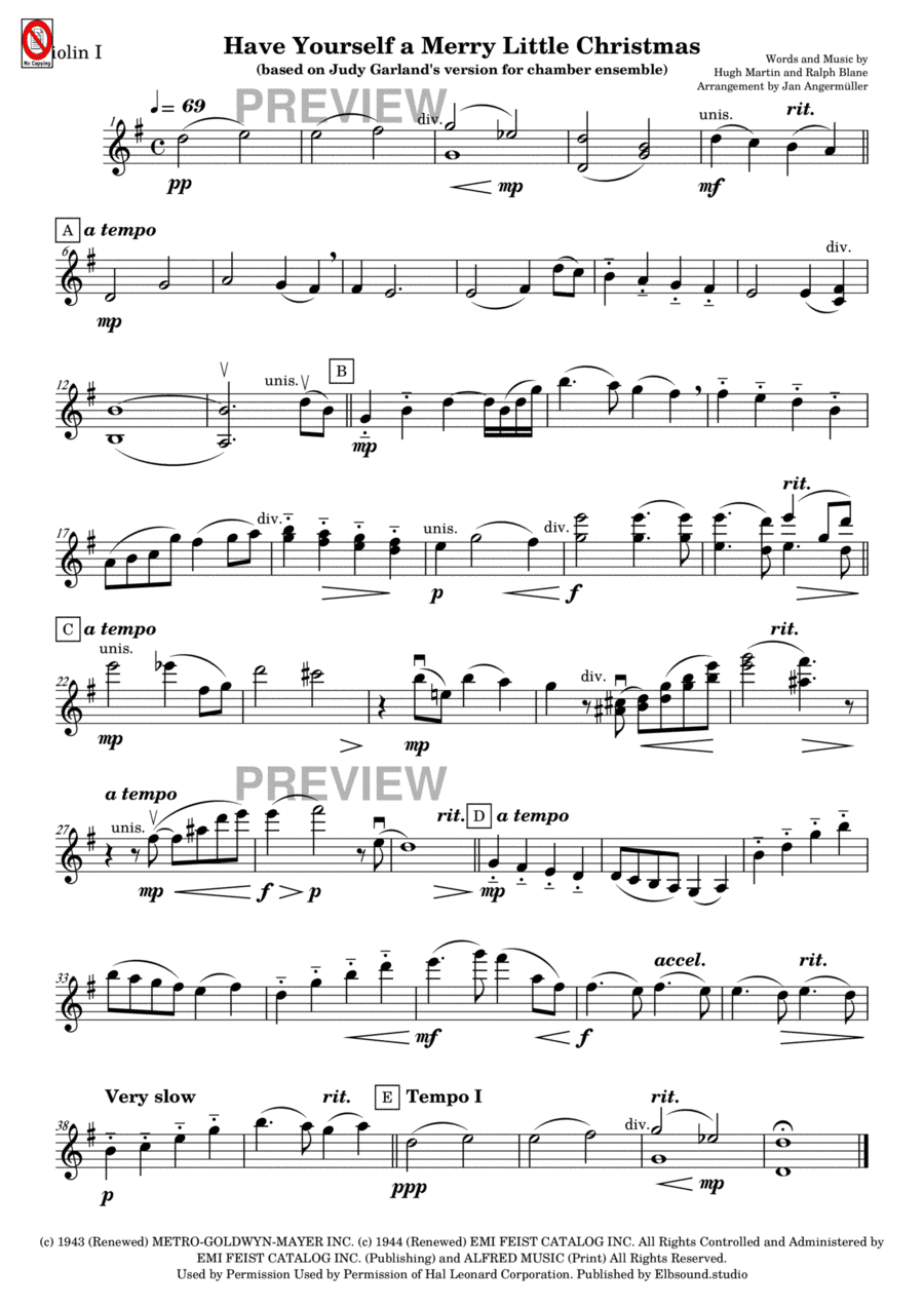 Have Yourself A Merry Little Christmas (arr. Jan Angermüller)
