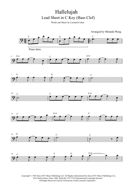 Hallelujah (arr. Miranda Wong)