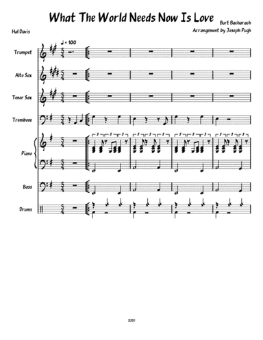 What The World Needs Now Is Love (arr. Joseph Pugh)